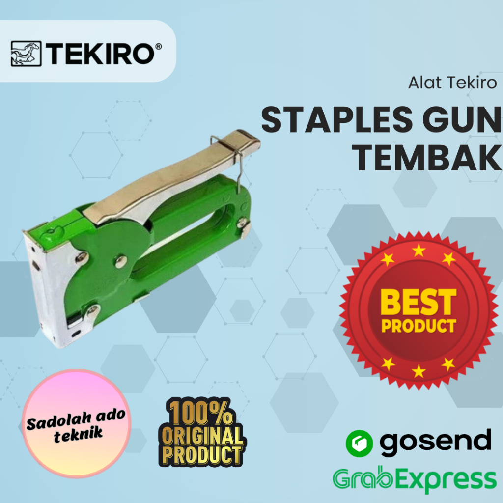 

TEKIRO Staples Gun Tembak 4-8mm - TEKIRO Staple Gun Tacker