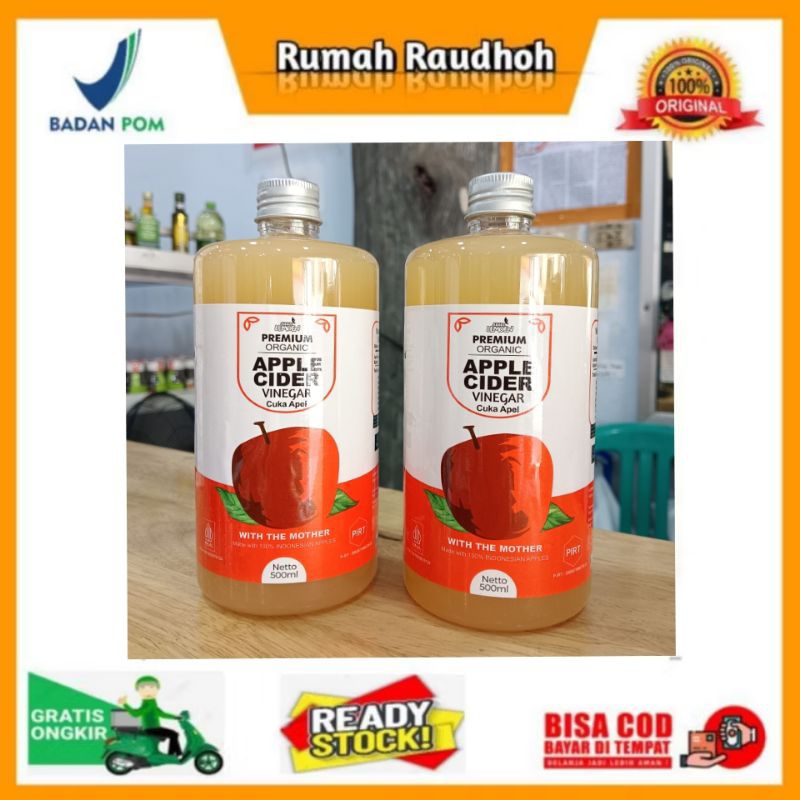 

SUUR LEMOEN CUKA APEL 500 ML | APPLE CIDER VINEGAR - PREMIUM CUKA APEL ORGANIK WITH THE MOTHER
