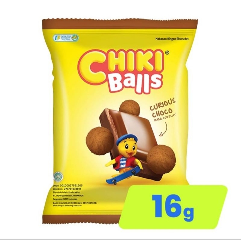 

Chiki Balls Snack Keju, Coklat 16g