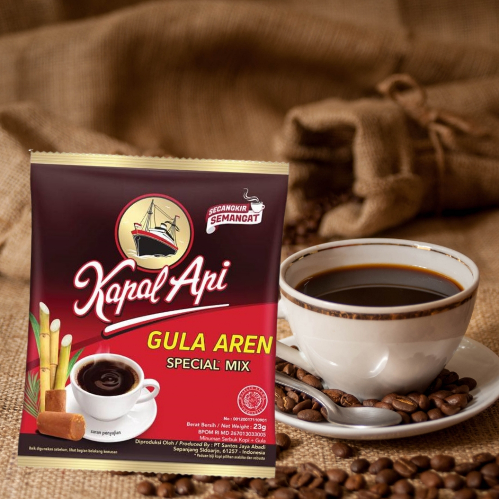 

Kopi Kapal Api Rasa Gula Aren Special Mix Renceng Sachet isi 10 pcs