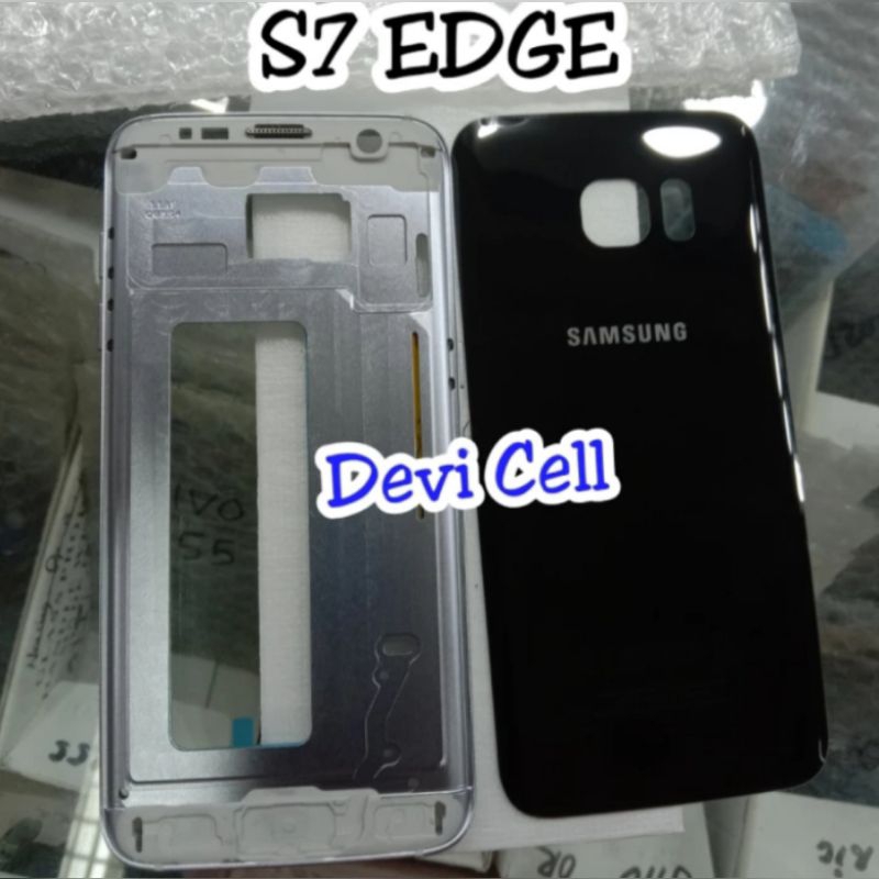 FRAME LCD BACKDOOR BACKDOR FULLSET SAMSUNG S7 EDGE G935 G935F ORI CASSING HOUSING CASING