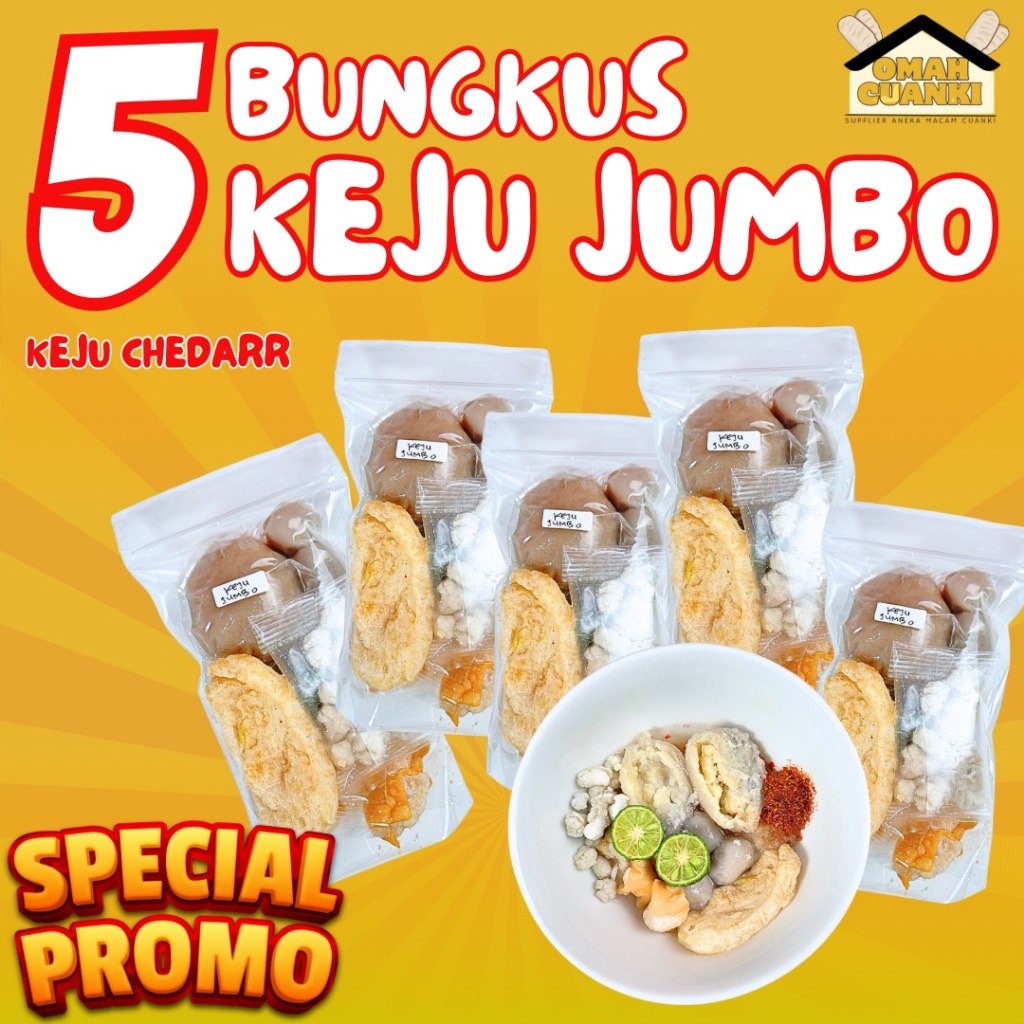 

5 Bungkus Baso Aci Isi Keju Chedarr Jumbo By Omah Cuanki
