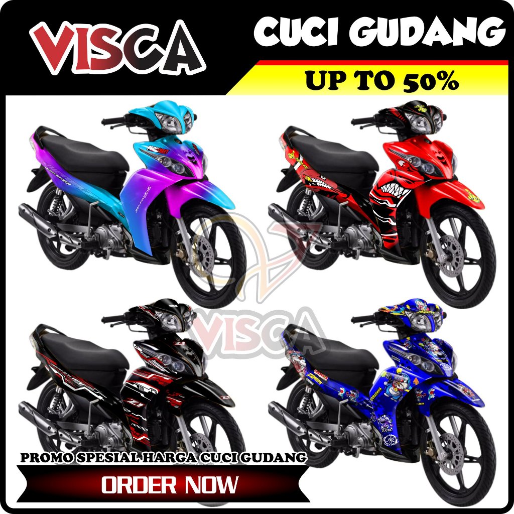 【CUCI GUDANG】Decal Jupiter Z Robot Full Body Variasi Harga Murah / Stiker Motor Jupiter Z Robot Full