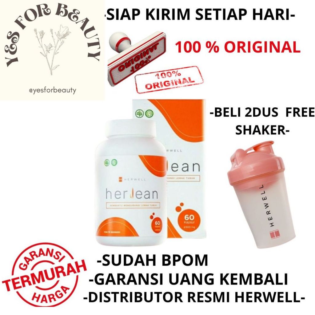 HERLEAN BY HERWELL ISI 60 KAPSUL HERLEAN PEMBAKAR LEMAK FIBER TINGGI
