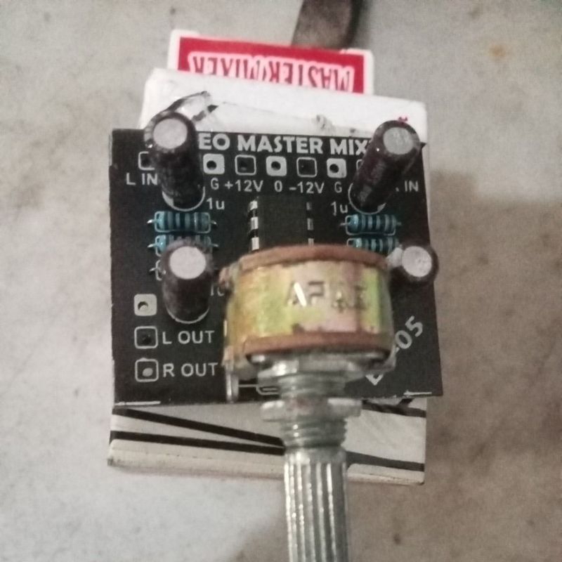 stereo master mixer 1 potensio