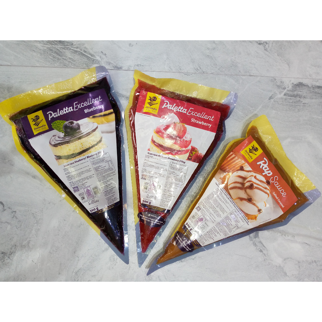

( Zeelandia Paletta Excellent ) Rasa Bluberry / Strawbwrry / Rap Sauce Salted Caramel