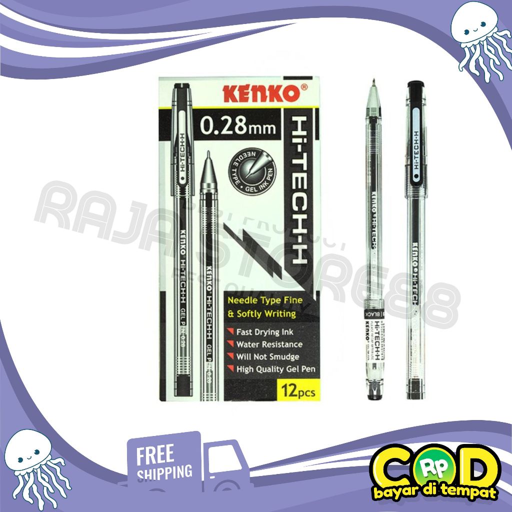 

KENKO PULPEN HI- TECH 0,28 / KENKO PULPEN MURAH (12 Pcs)