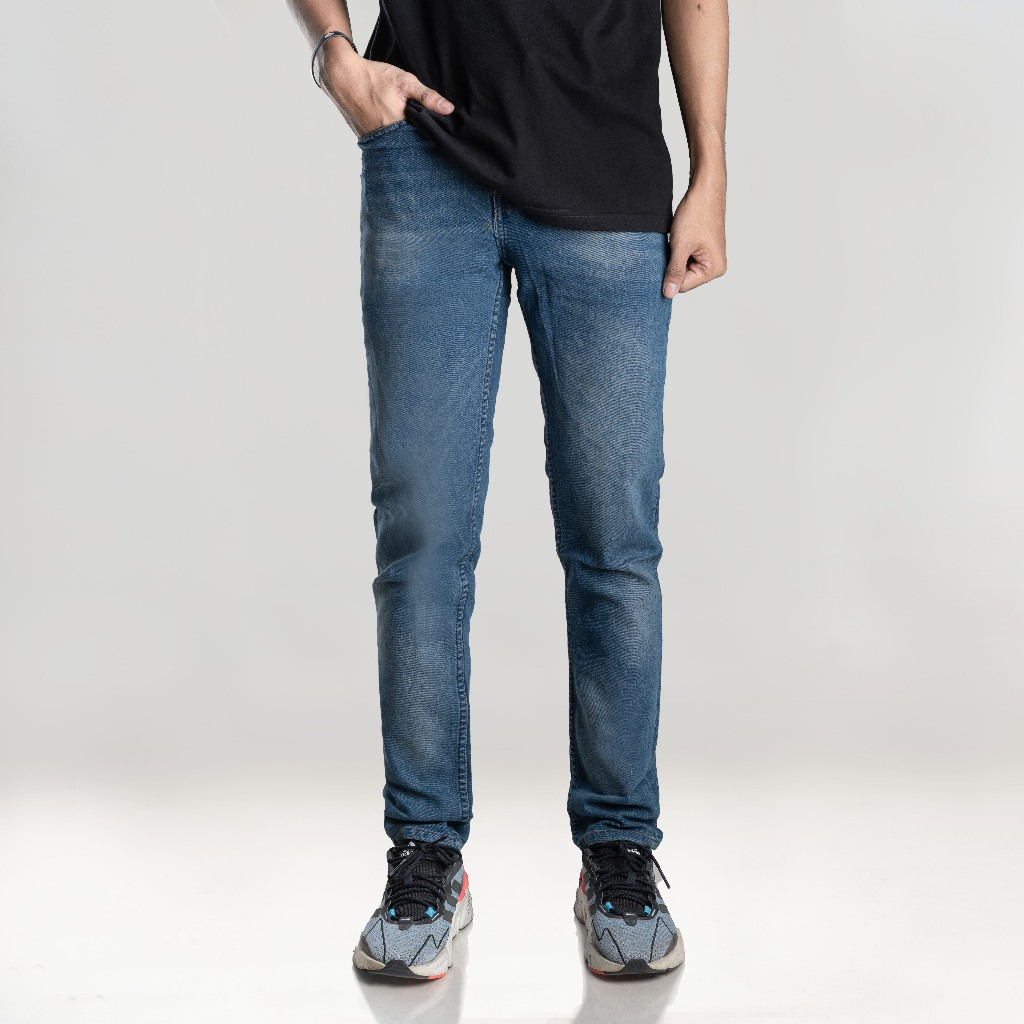 Otsky  X Cavier  Celana Jeans Pria Washing Blue Strech X WBS01 Slim fit (X10)