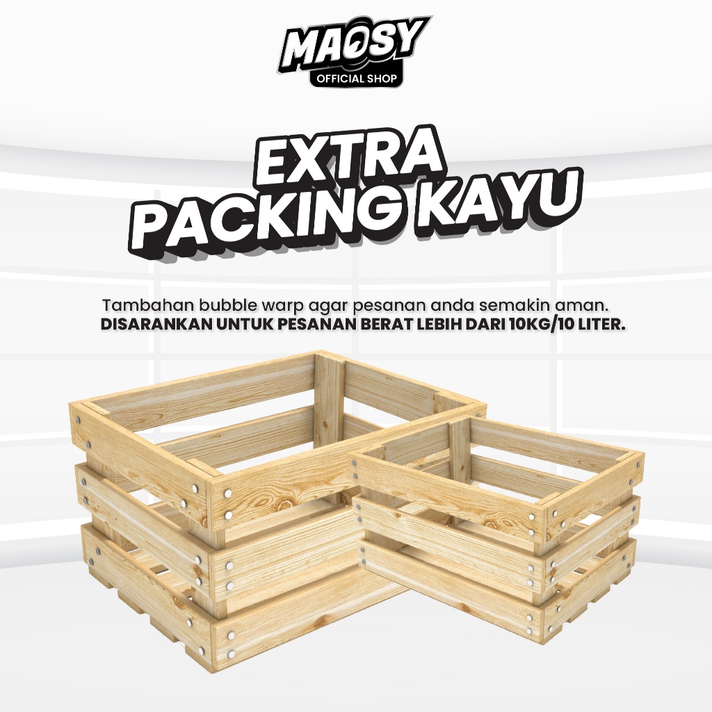 

Packing peti kayu extra packing tambahan