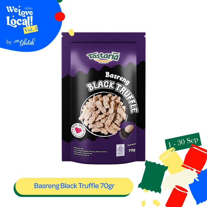 

Tastaria Basreng Black Truffle 70g - Baso Goreng | Snack Cemilan Asin Gurih | Rak Sebelah