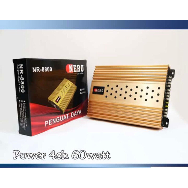 Power 4chanell merk Nero NR8800 60watt murni