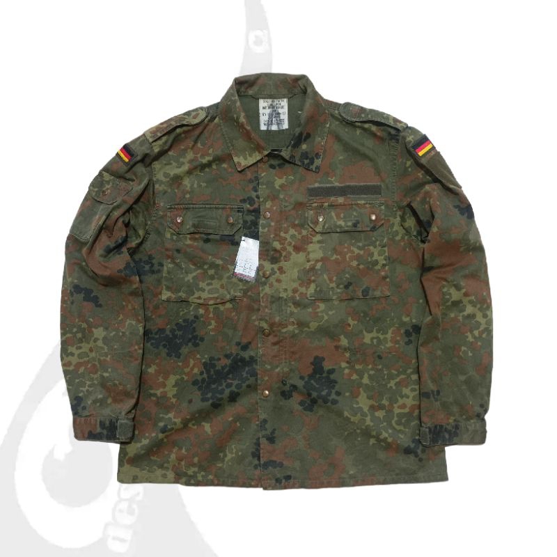 vintage jaket seragam flectran combat german army 90s