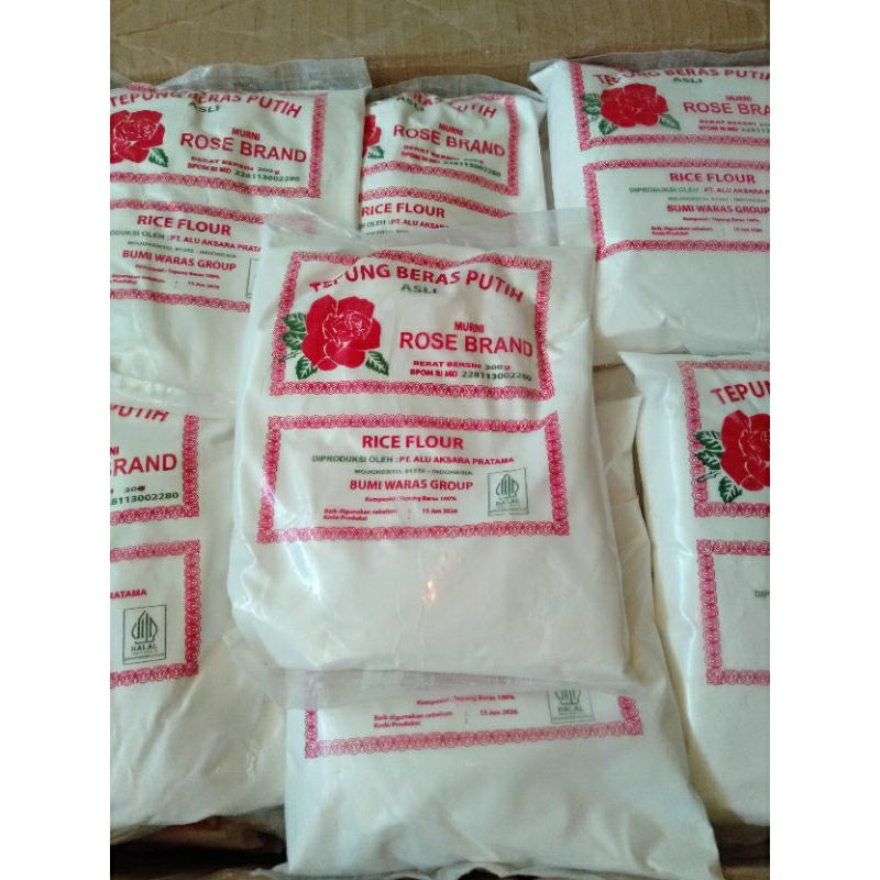 

Tepung beras putih ROSE BRAND 200gr