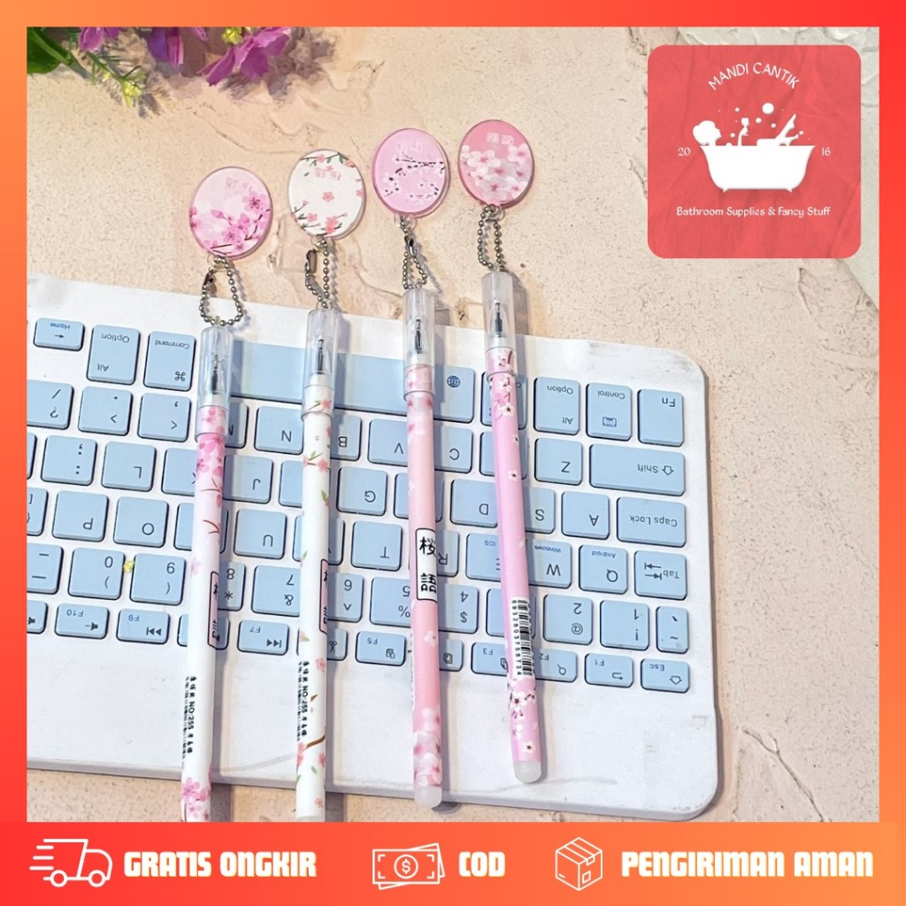 

Pulpen Gantungan Sakura Oval PG-1466 / Pena pen Ballpoint gantung bunga sakura / Pen sakura Cherry Blossom / alat tulis sekolah lucu coquette bunga sakura