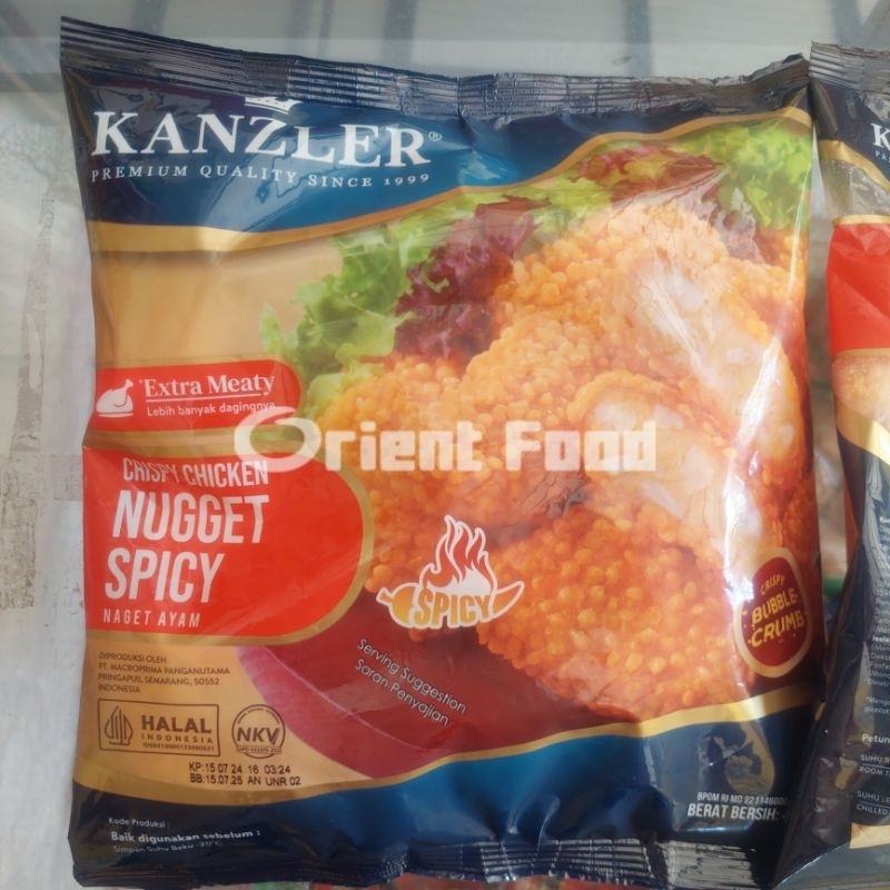 

Kanzler Nuget Crispy Bubble SPICY PEDAS 450gr