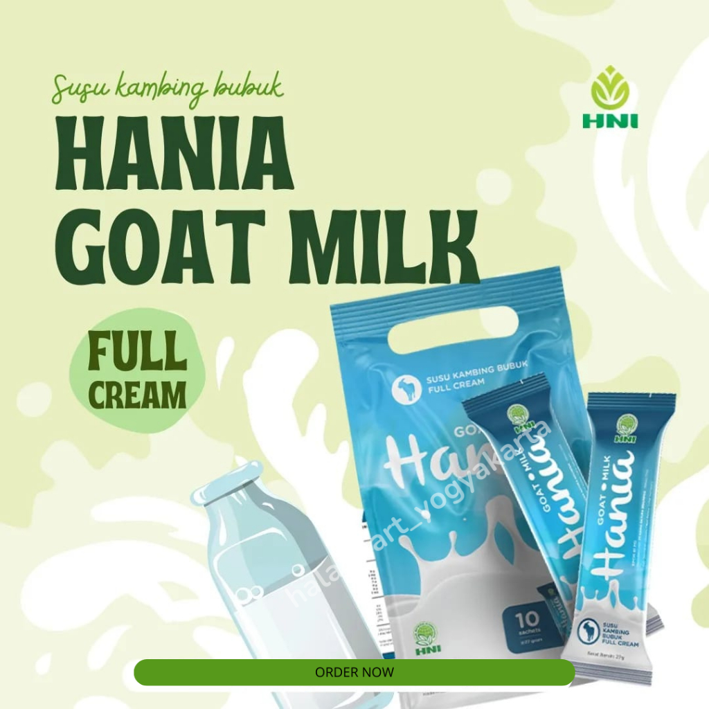 

MENINGKATKAN PENYERAPAN NUTRISI- HANIA SUSU KAMBING FULL CREAM