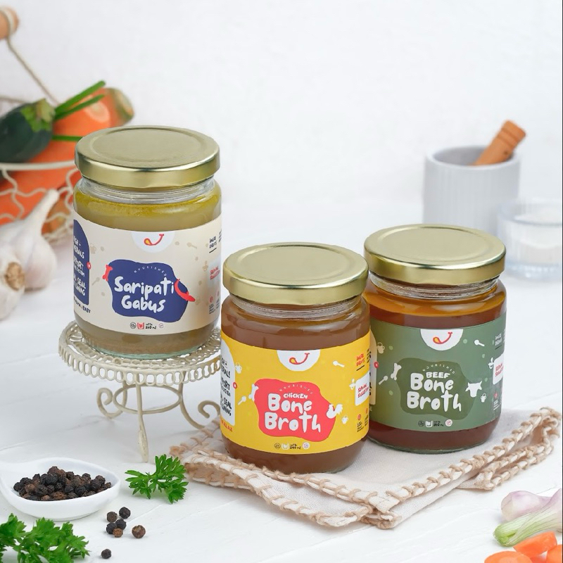 

Meat Stock & BONE BROTH, saripati gabus @250ml