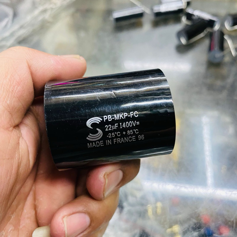 KAPASITOR PB-MKP-FC 22UF 400V MADE IN FRANCE PB MKP SOLUN SOLEN SOLUND