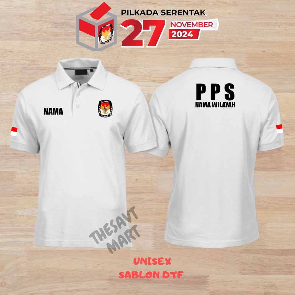 POLO PEMILU PPS BAJU PEMILU PPS - PILKADA 2024 - POLO CUSTOM