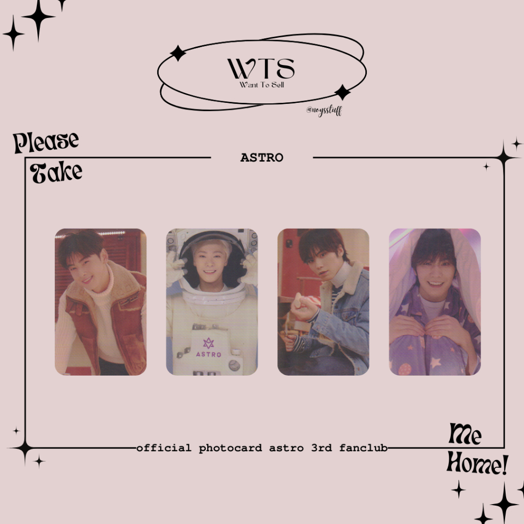 [astro] official photocard astro 3rd fanclub