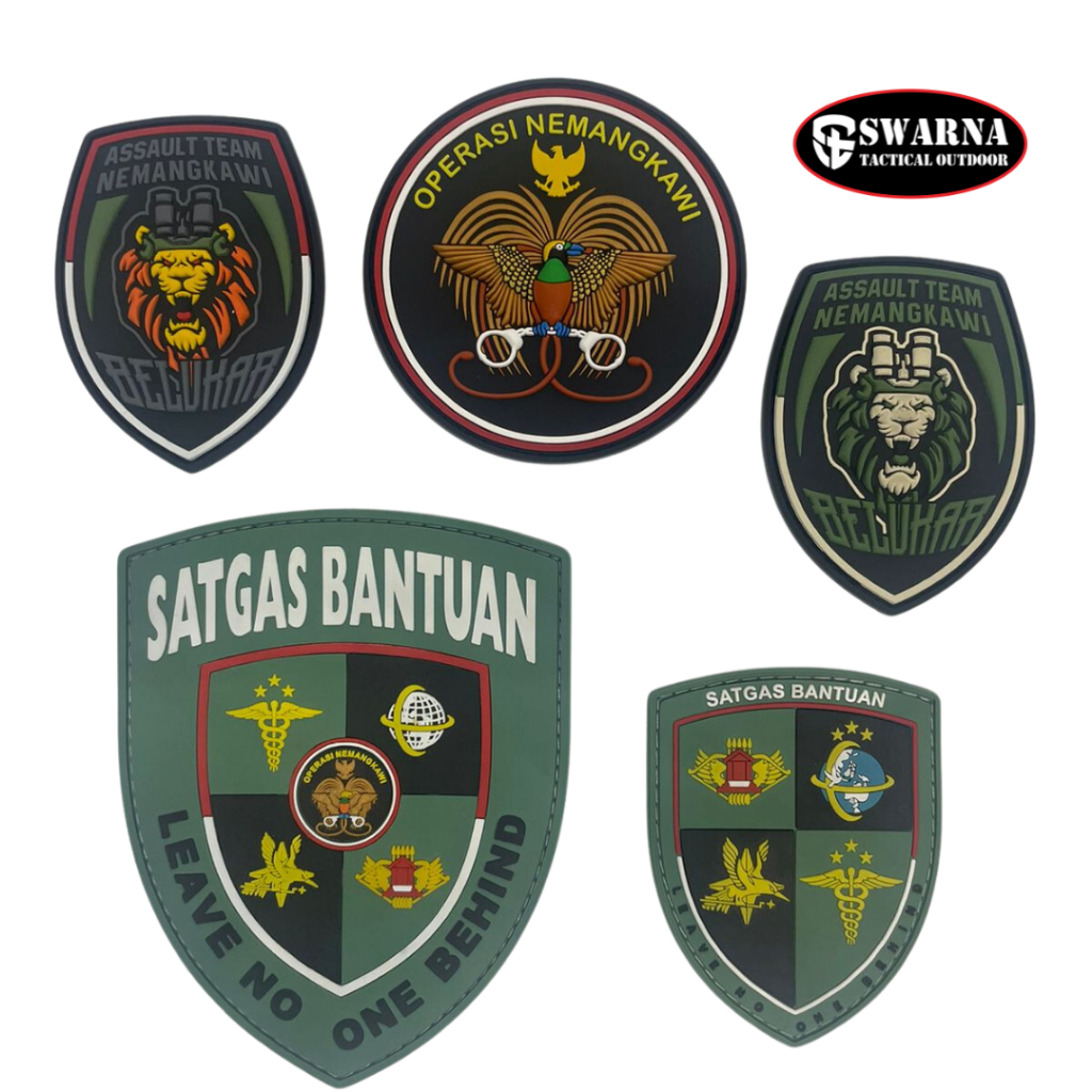 SWARNA TACTICAL- Rubber Patch - Patch Satgas