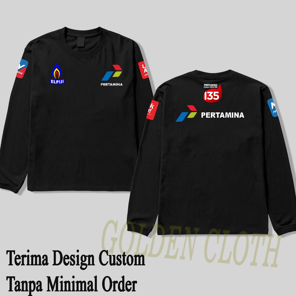BAJU PERTAMINA/ KAOS PERTAMINA ELPIJI LENGAN PANJANG TERBARU