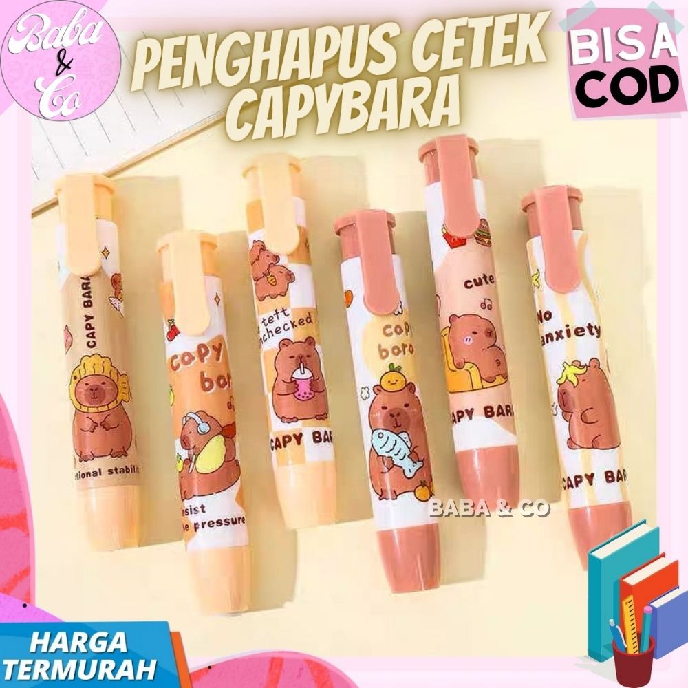 

PENGHAPUS CETEK CAPYBARA PENGHAPUS LUCU UNIK PENGHAPUS CAPYBARA MEKANIK ERASER HAPUSAN PENSIL KAPIBARA
