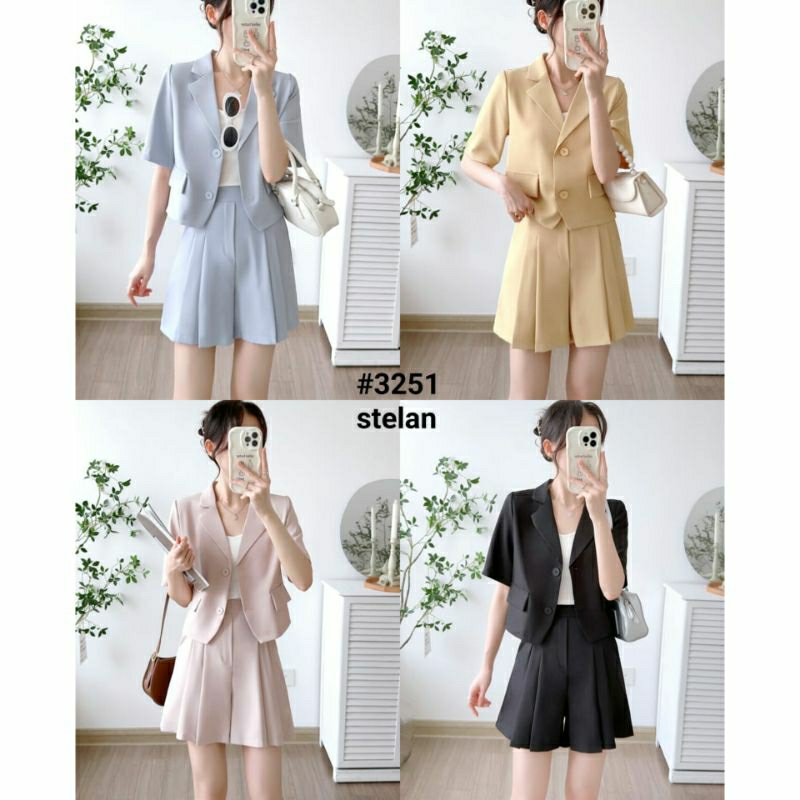 Ready OneSet blazer rok pendek