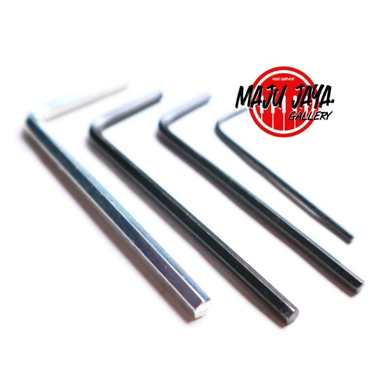 kunci L hexagon untuk tremolo saddle bridge locking nut trusrod gitar bass akustik elektrik