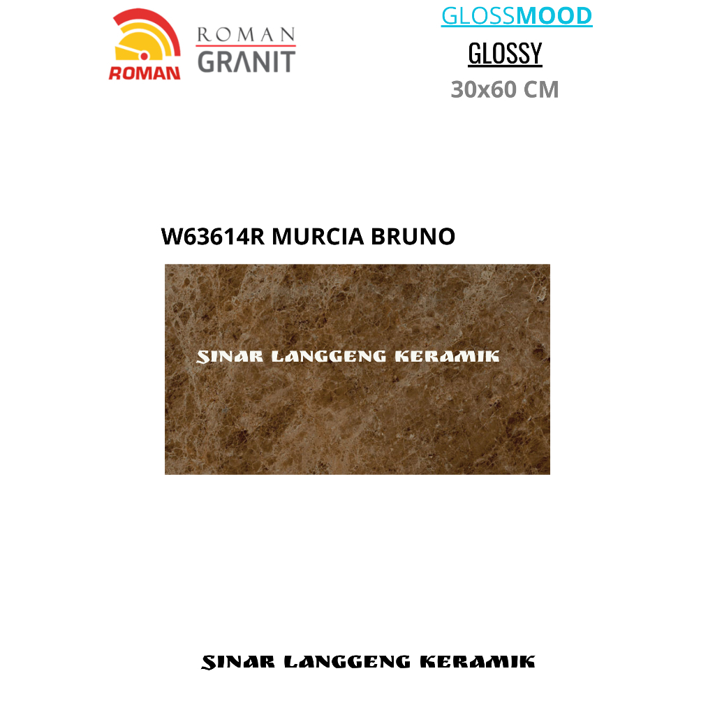 ROMAN GRANIT d'MURCIA BRUNO W63614R 30X60 DINDING GLOSSY