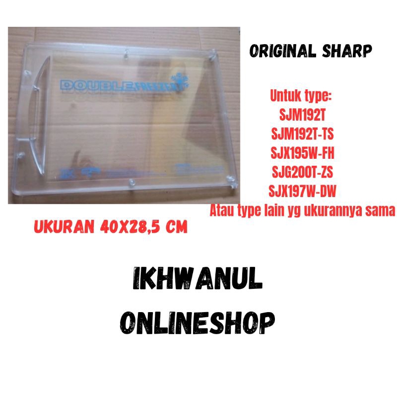 Tutup  Freezer kulkas Sharp Double Freezer 1 pintu Original Sharp