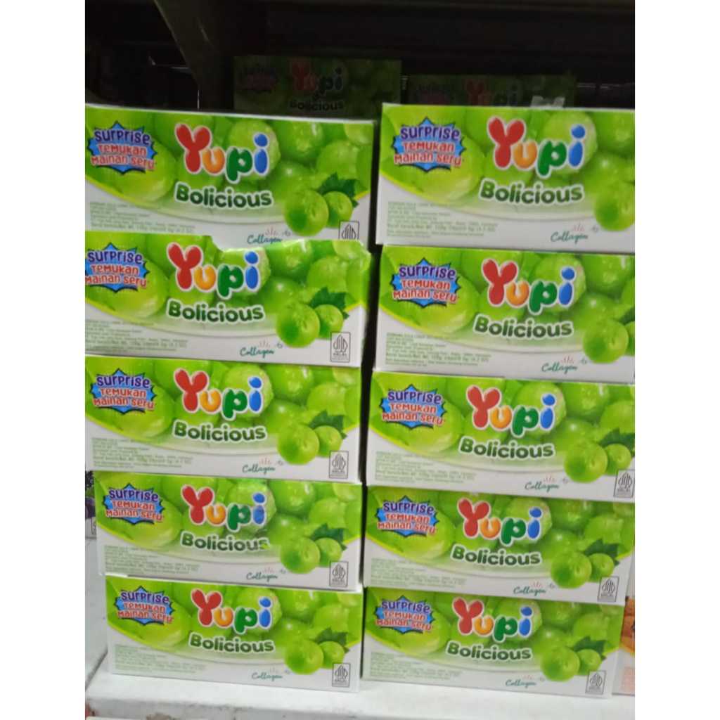 

YUPI BOLICIOUS 24 sachet WHITE GRAPE per box