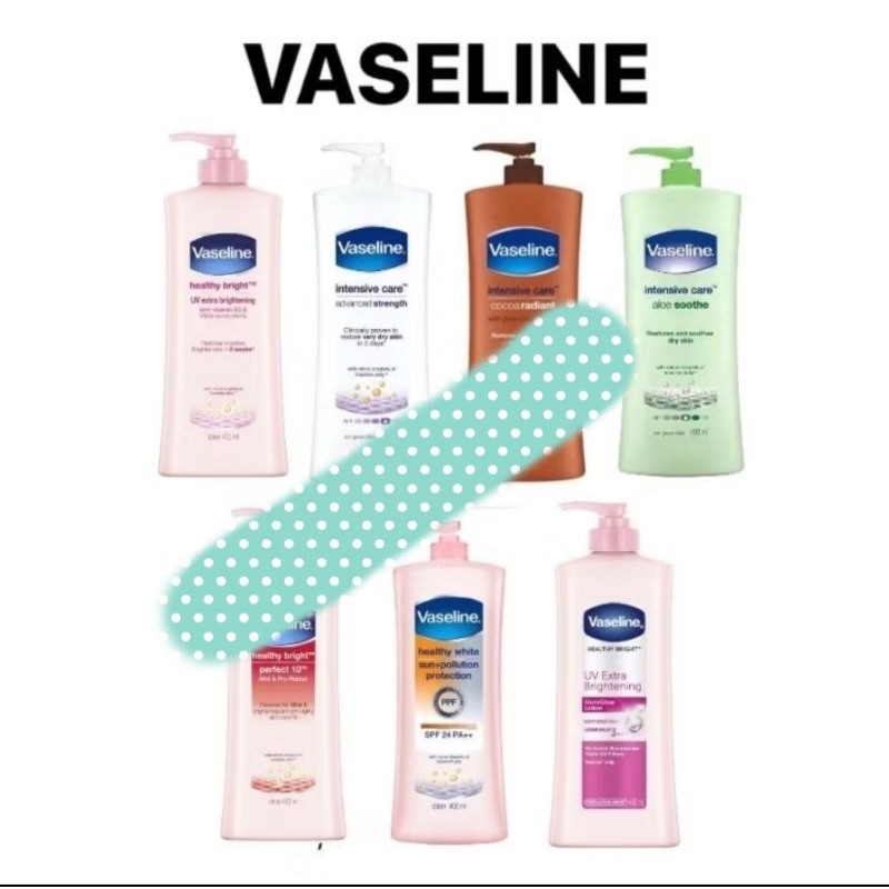Handbody lotion vaseline 400ml