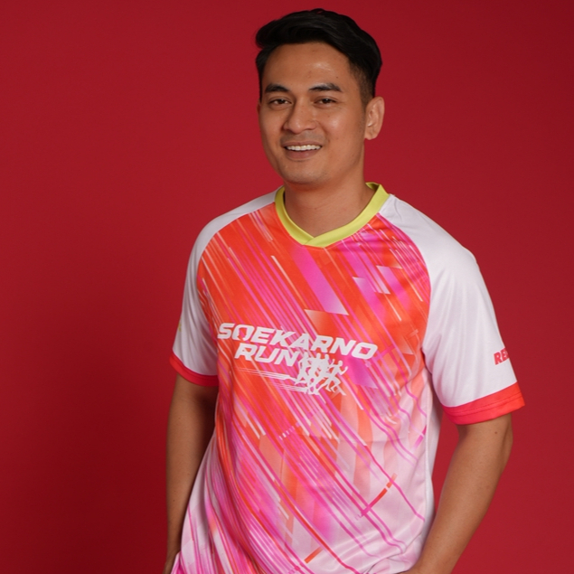 Jersey Soekarno Run - Berlari Diatas Kaki Sendiri - Kerah Hijau