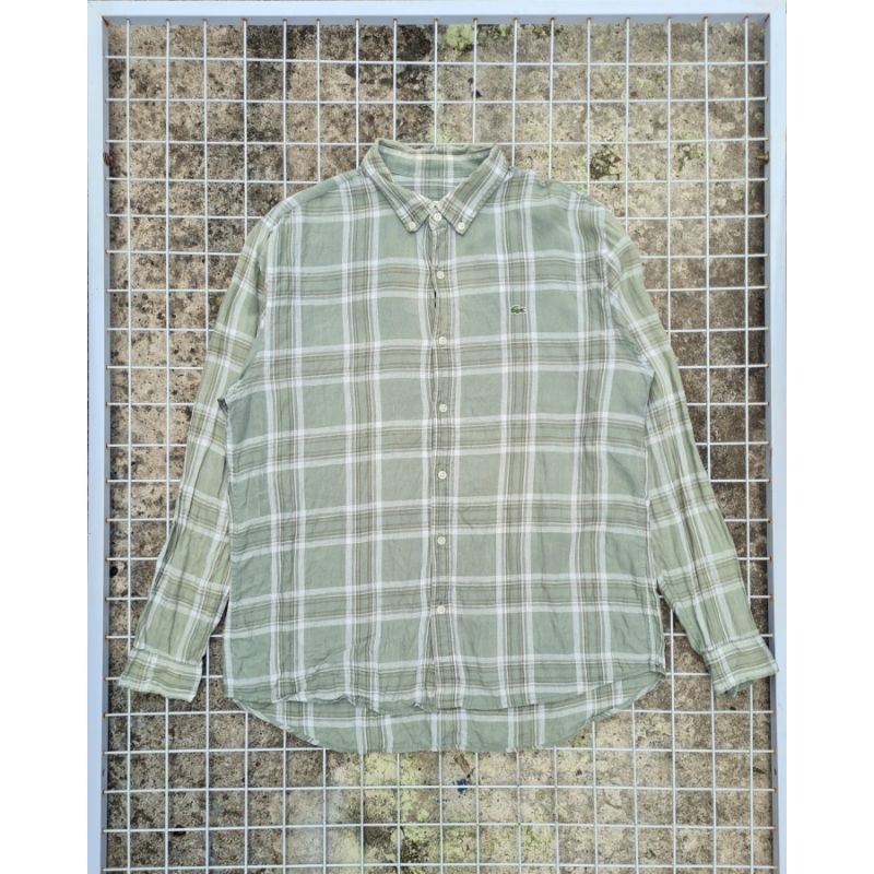 kemeja Linen LACOSTE original second