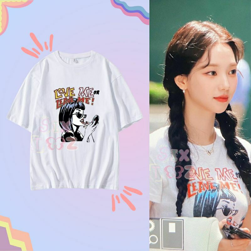 Karina Aespa Outfit Love me or leave me Tshirt Kaos karina aespa korean kpop