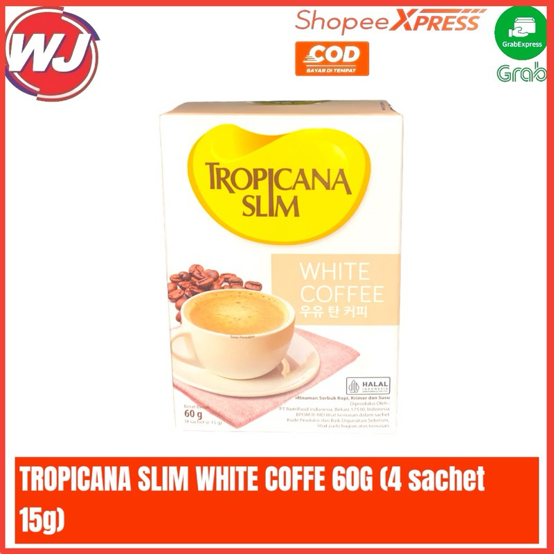 

TROPICANA SLIM WHITE COFFE 60G (4sachet 15g)