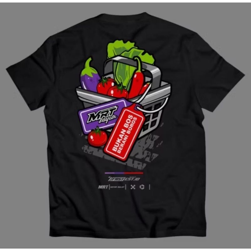 Kaos Sayur Balap V1 Baju Recing Viral/Kaos Kata Kata/Kaos Terbaru/Kaos Pria Wanita/Kaos Distro