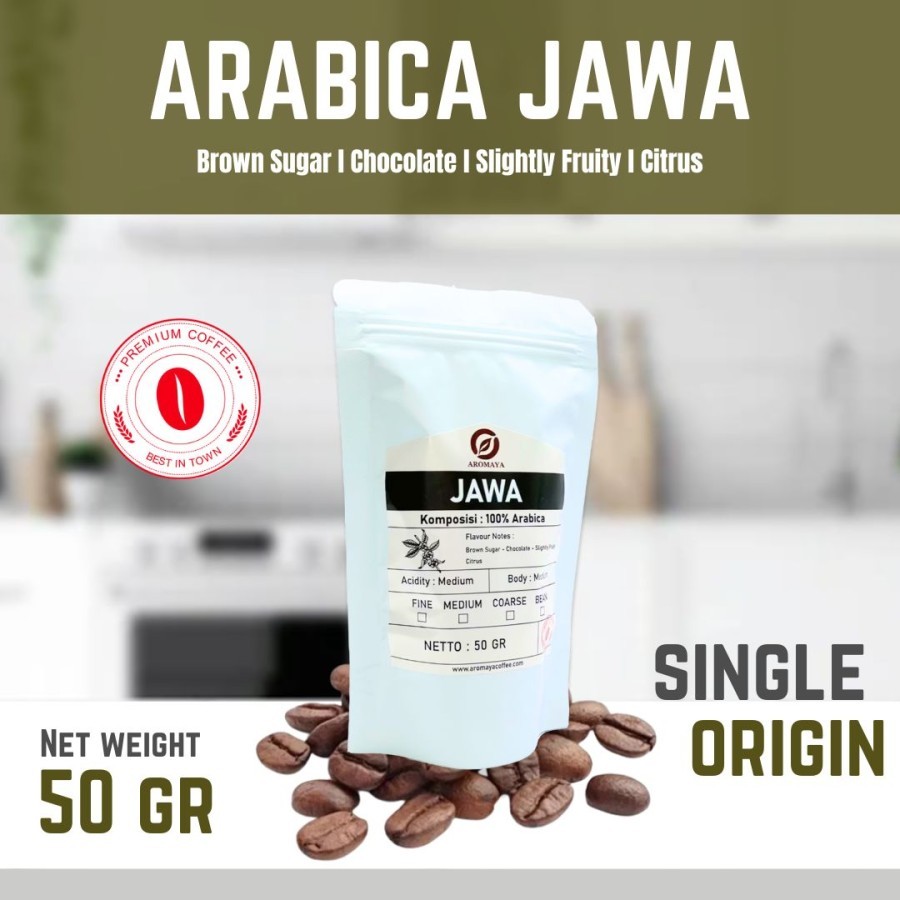 

AROMAYA Kopi Arabika Jawa Arabica Coffee 50 gram