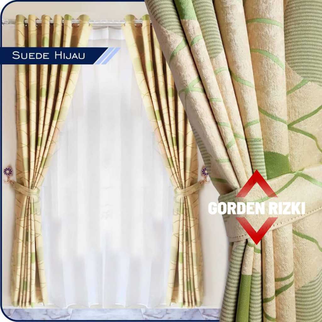 Gorden Jendela Minimalis Gorden Blackout Acacia Folkadot Hordeng Ruang Tamu Sekatan Gorden Pintu