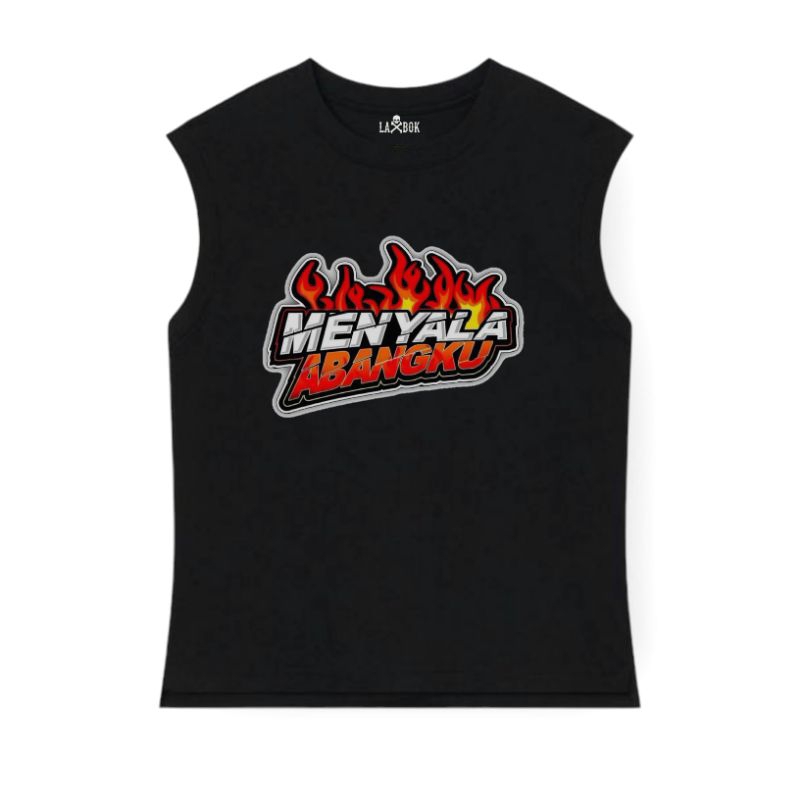 KAOS SINGLET-OBLONG/KAOSPRIA TANPA LENGAN MENYALA ABANGKU