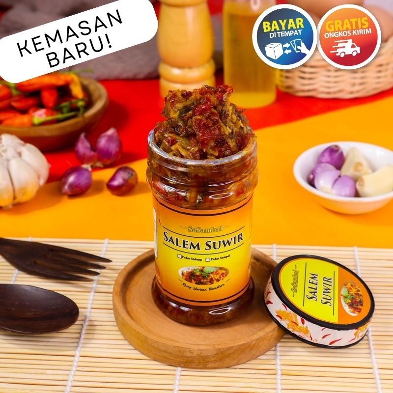 

Sambal Pindang Salem Suwir | Sambal Pawon | Sambel Baby Cumi Sachet Cakalang Pecel Ayam Suwir Bawang Terasi Kemasan Enak Hemat Pedas