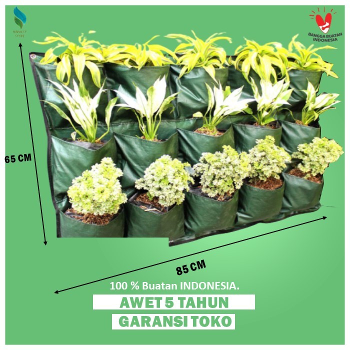 Pot Tanaman Pot Bunga Planter Bag Dinding Wall Planter Planterbag Polybag Tanaman Gantung A1235