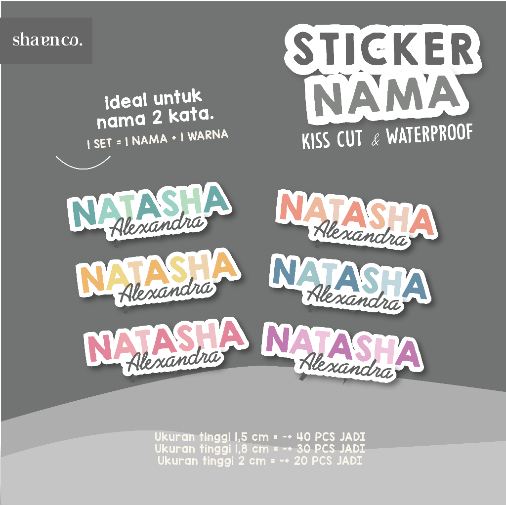 

STIKER LABEL NAMA SEKOLAH KANTOR ANAK CEWE COWO WATERPROOF VINYL CUSTOM