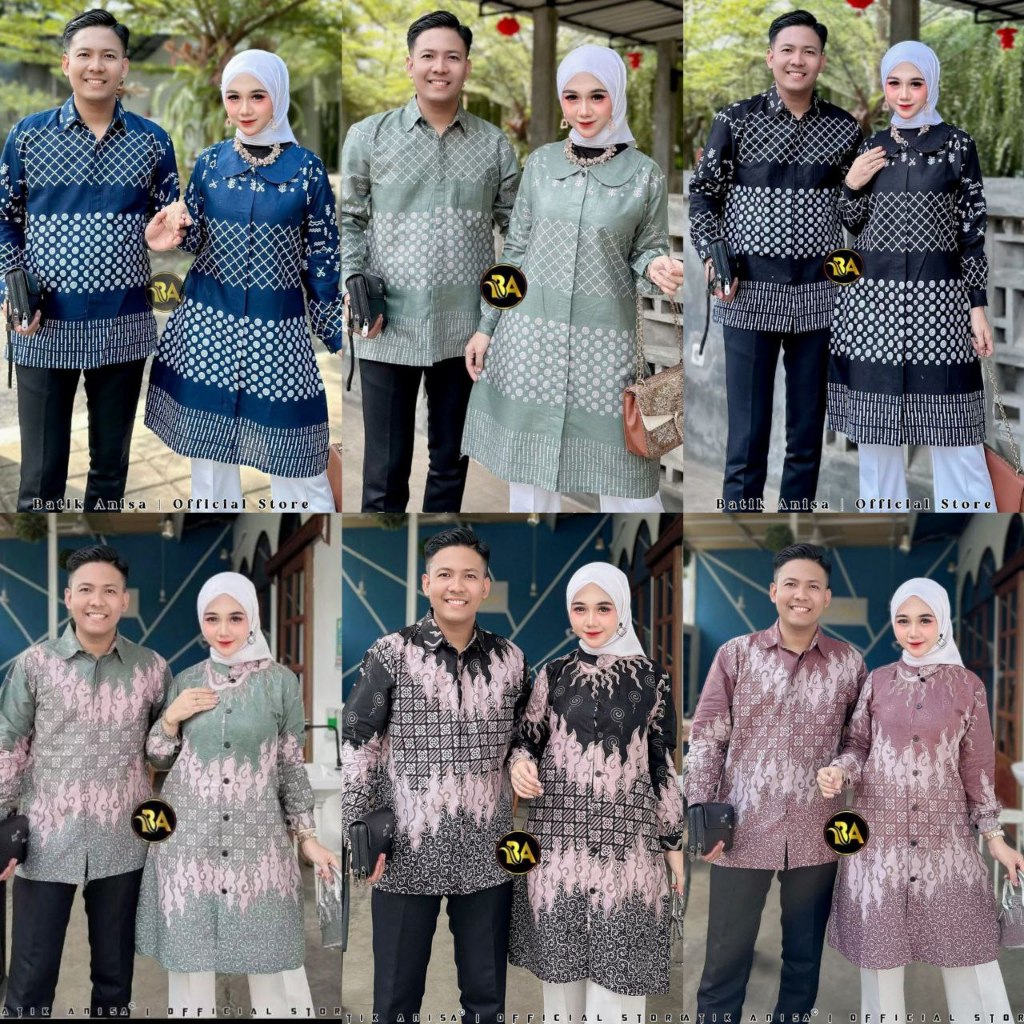 Batik Couple | Baju Batik Couple Premium | Batik Couple Modern | Seragam Batik | Batik Tunik Couple 