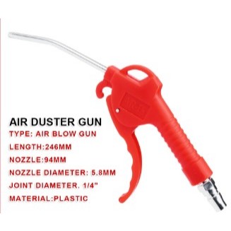 Air Blow Gun - Semprotan Angin Plastik - Pembersih Debu Kotoran/Tembakan Angin Air Duster Gun Kompre