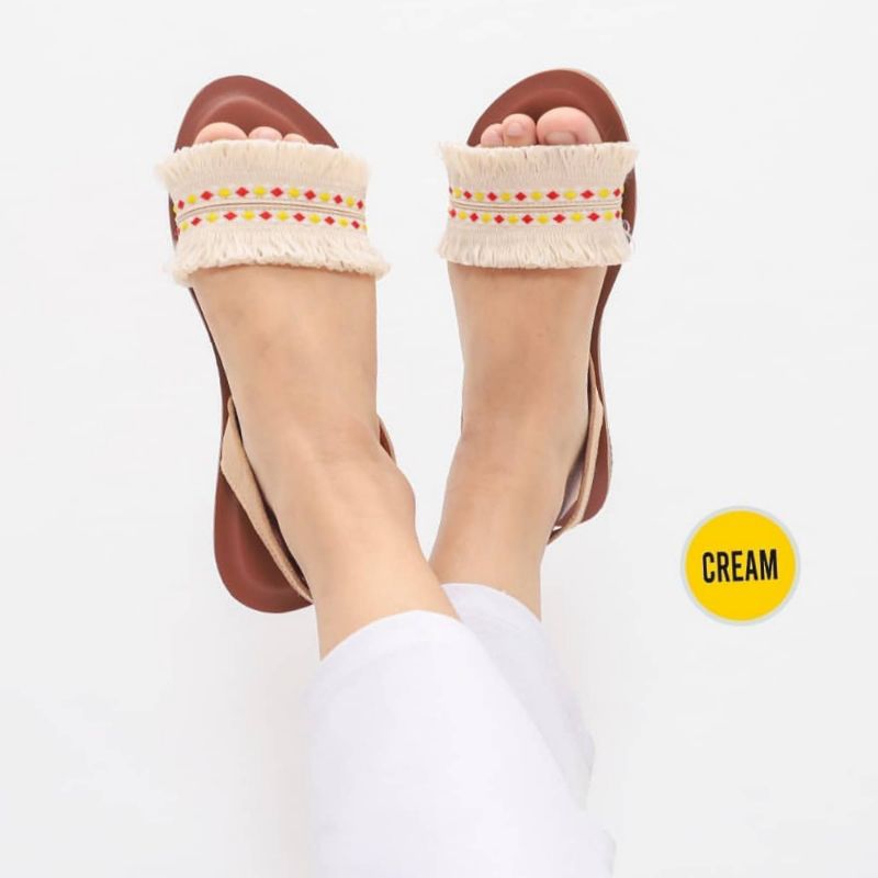 JD leather sandal kekinian sandal renda sandal etnik