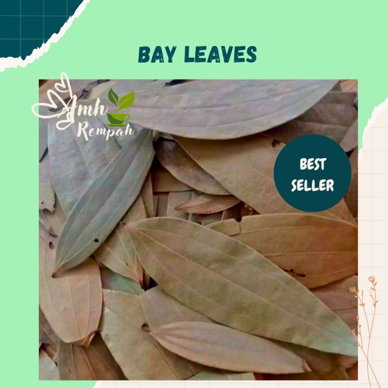 

Daun salam india kering, Bay Leaves, bay leav kemasan 100gram