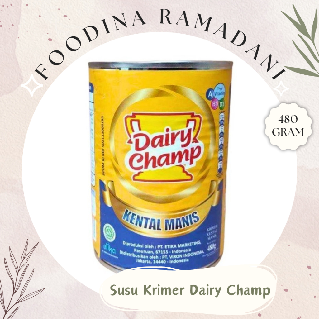 

SUSU KRIMER Kental Manis - Dairy Champ [ 480gr ] Harga Per PCS