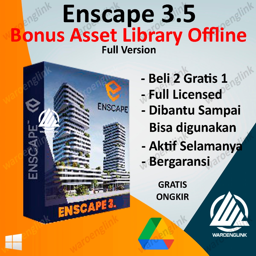 Enscape 3.5 free Asset Library Offline - for windows